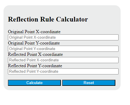 reflection rule calculator