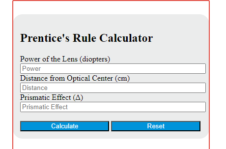 prentice's rule calculator