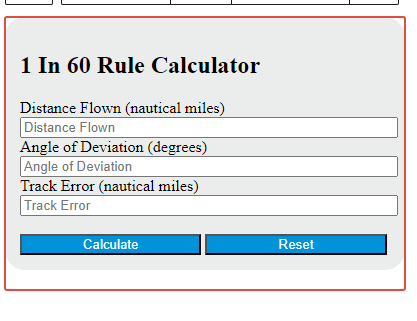 1 in 60 rule calculator