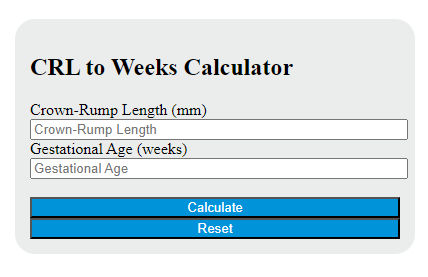 crl to week calculator