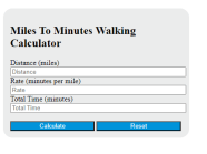 Miles To Minutes Walking Calculator Calculator Academy Miles To Minutes Walking Calculator Calculator Academy