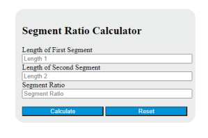 Segment Ratio Calculator - Calculator Academy