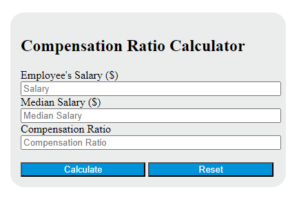 compensation ratio calculator