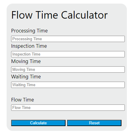 flow time calculator