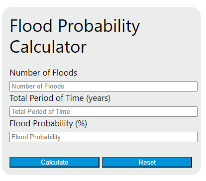 flood probability calculator