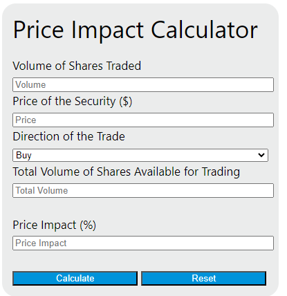 price impact calculator