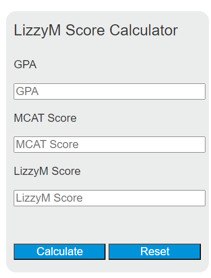 lizzy m score calculator
