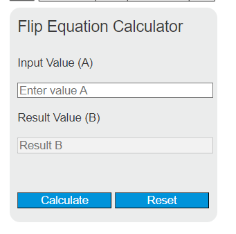 flip equation calculator