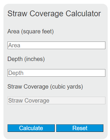 straw coverage calculator