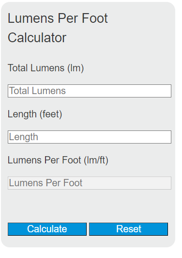 lumens per foot calculator