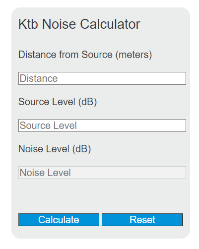 ktb noise calculator