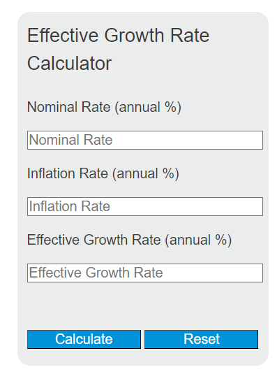 effective growth rate calculator