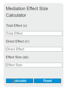 Mediation Effect Size Calculator - Indirect Effects - Calculator Academy