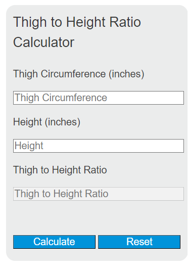 thigh to height ratio calculator