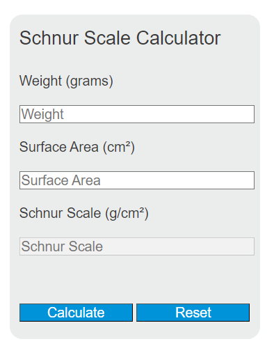 Schnur Scale Calculator - Calculator Academy