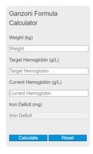 Ganzoni Formula Calculator - Calculator Academy