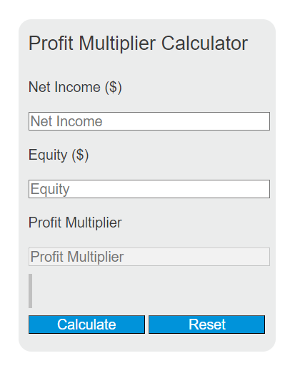 profit multiplier calculator