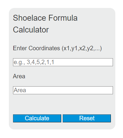 shoelace formula calculator