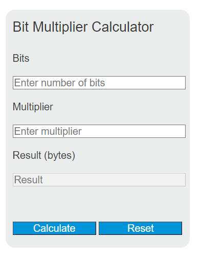 bit multiplier calculator