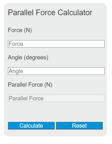 parallel force calculator