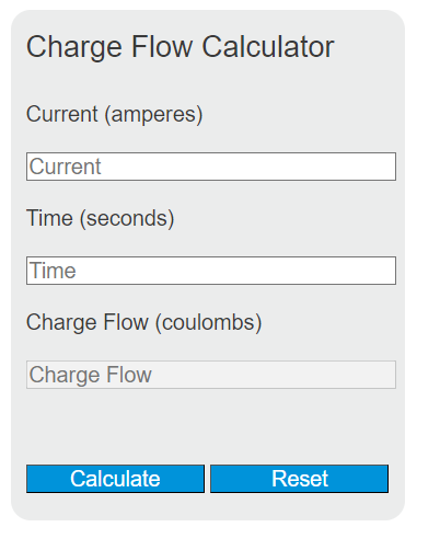 charge flow calculator