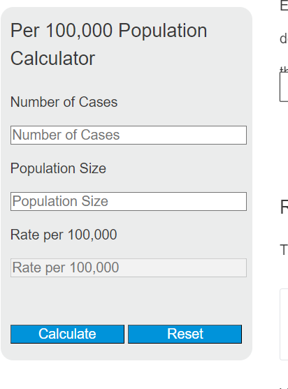 per 100,000 population calculator