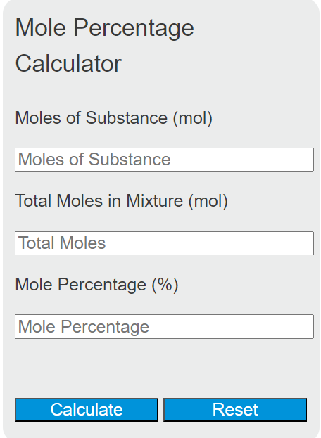 mole percentage calculator