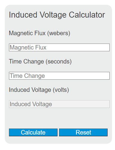induced voltage calculator