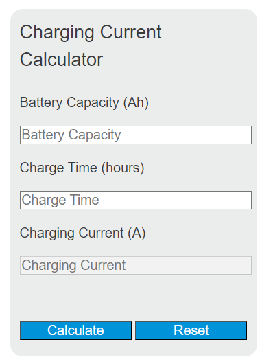 charging current calculator