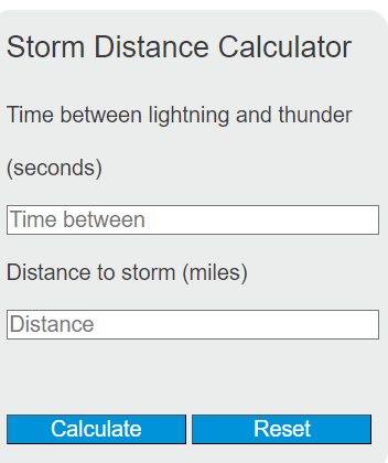 storm distance calculator