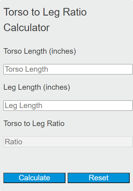 torso to leg ratio calculator