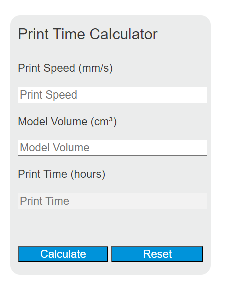 print time calculator