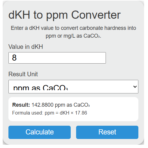 dkh to ppm Converter