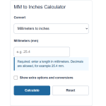 MM to Inches Calculator + Conversion Chart & Formula - Calculator Academy