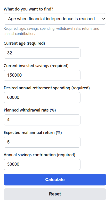 FIRE Calculator