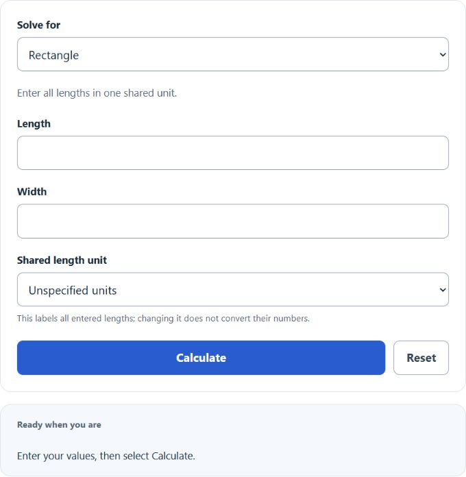 Area Calculator screenshot