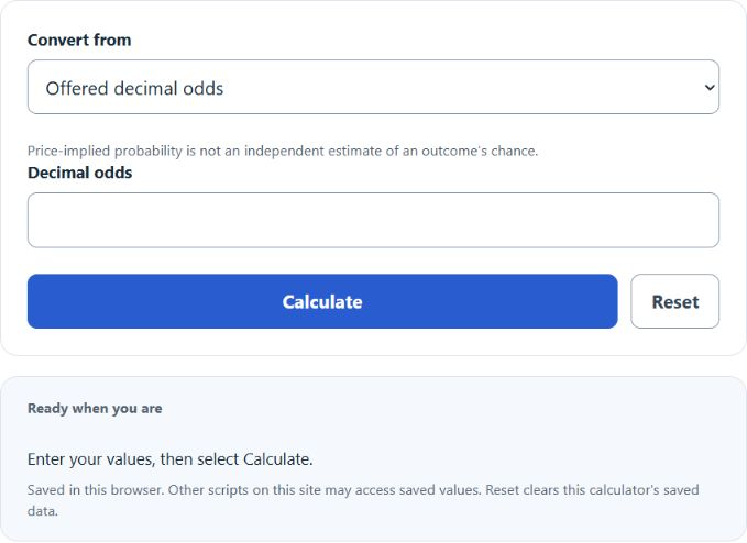 Odds Converter screenshot